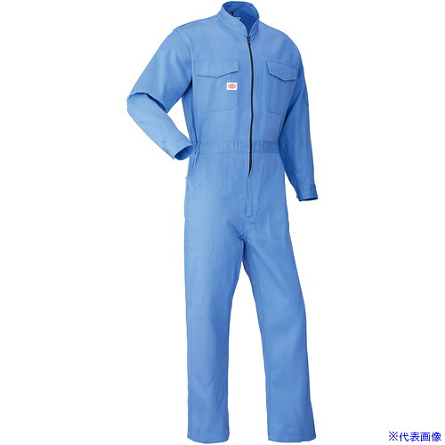 ■AUTO－BI AW(秋冬)モデル つなぎ服1760－004スカイブルー－4L 17600044L(8219683)[送料別途お見積り][法人限定][掲外取寄]