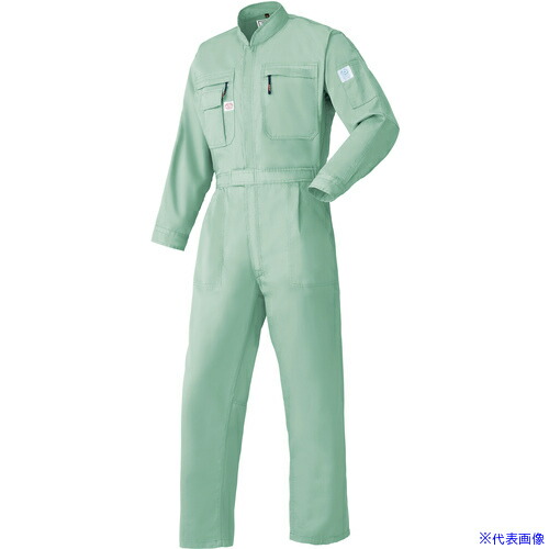 ■AUTO－BI AW(秋冬)モデル つなぎ服5750－102アースグリーン－3L 57501023L(8246083)[送料別途お見積り][法人限定][掲外取寄]