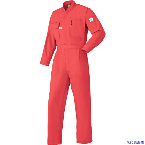 ■AUTO&minus;BI AW(秋冬)モデル つなぎ服5750&minus;005レッド&minus;5L 57500055L(8246121)[送料別途お見積り][法人限定][掲外取寄]｜ファーストFACTORY