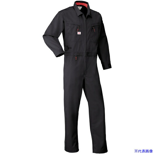 ■AUTO－BI AW(秋冬)モデル つなぎ服6900－006ブラック－L 6900006L(8246147)[送料別途お見積り][法人限定][掲外取寄]