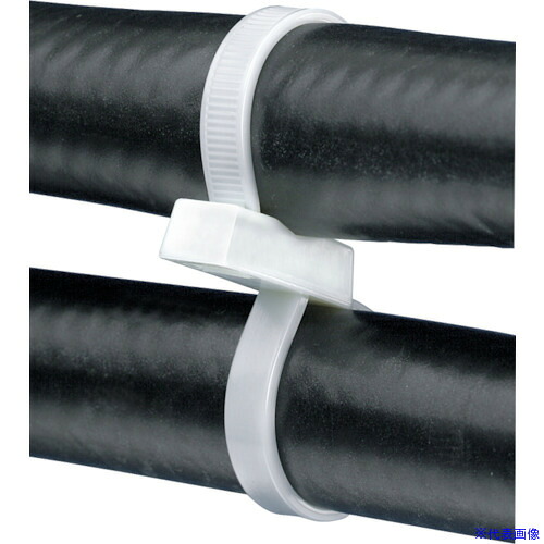 ■PANDUIT ダブルループ結束バンド ナチュラル (100本入) PLB4SM(8257317)[送料別途お見積り][法人限定][メーカー取寄]