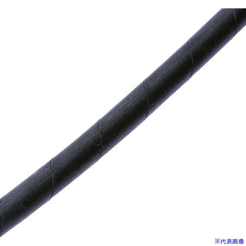■PANDUIT スパイラルラッピング 難燃性ポリエチレン(UL94V－0) 黒 T100FRC20Y(8257380)[送料別途お見積り][法人限定][メーカー取寄]