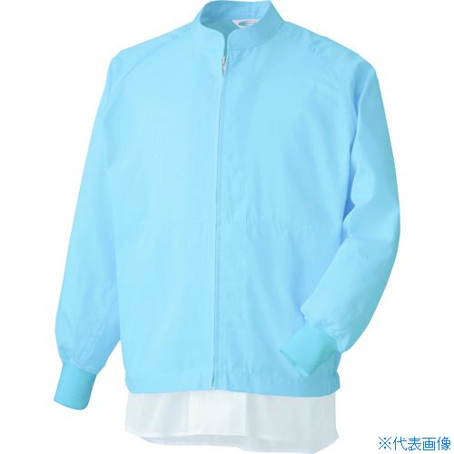 ■ミドリ安全 異物混入防止長袖ブルゾン ブルー 4L MHS3213BUE4L(8258530)[送料別途お見積り][法人限定][掲外取寄]