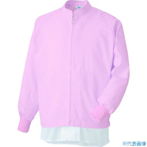 ■ミドリ安全 異物混入防止長袖ブルゾン ピンク L MHS3213PUEL(8258548)[送料別途お見積り][法人限定][掲外取寄]