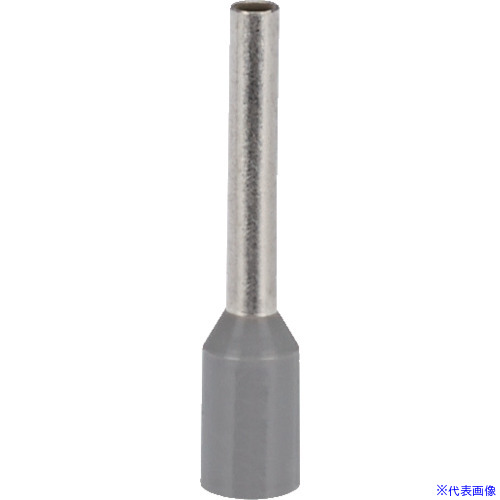 ■PANDUIT 絶縁付フェルール端子(SingleWire DIN規格) AWG18 グレー 500本入 FSD76－10－D FSD7610D(8278691)