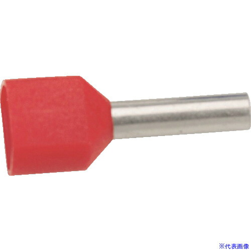 ■PANDUIT 絶縁付きフェルール端子 ツインワイヤー用 赤 500個入り FTD77&minus;8&minus;D FTD778D(8278729)[送料別途お見積り][法人限定][掲外取寄]｜ファーストFACTORY
