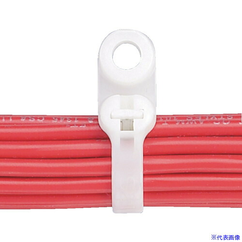 ■PANDUIT ネジ止めタイプステンレス爪ロック式結束バンドナチュラル100本入 BC4SS10C(8281401)&times;5[送料別途お見積り][法人限定][掲外取寄]｜ファーストFACTORY