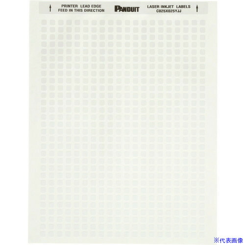 ■PANDUIT レーザープリンター用ラベル コンポーネントラベル 幅 25.4mm x 高さ12.7mm ポリエステル 白 10,000 枚入り C100X050YJJ C100X050YJJ(8281432)[送料別途お見積り][法人限定][メーカー取寄]