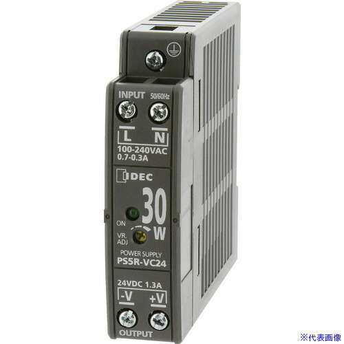 ■IDEC PS5R-V形スイッチングパワーサプライ(薄形DINレール取付電源) PS5RVD24(8338780)