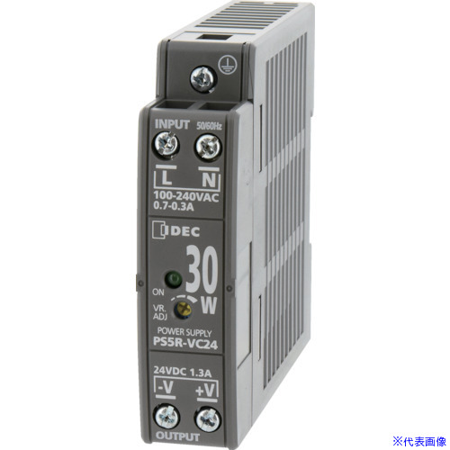 ■IDEC PS5R&minus;V形スイッチングパワーサプライ(薄形DINレール取付電源) PS5RVE24(8338781)｜ファーストFACTORY 10,708円
