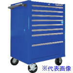 ■BAHCO 8段引き出し ロールキャブ ブルー ゴムマット仕様天板 K1475K8PCM(8345547)[法人限定][直送元]