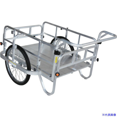 ■HARAX 折り畳み式リヤカー コンパック(ノーパンクタイヤ) HC906NSH(8355978)[法人限定][外直送元]｜ファーストFACTORY