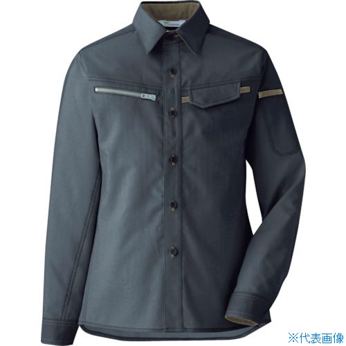 ■ミドリ安全 ベルデクセル 交織ストレッチ 女子シャツ VELS2539 上 7 VELS2539UE7(8357209)｜ファーストFACTORY