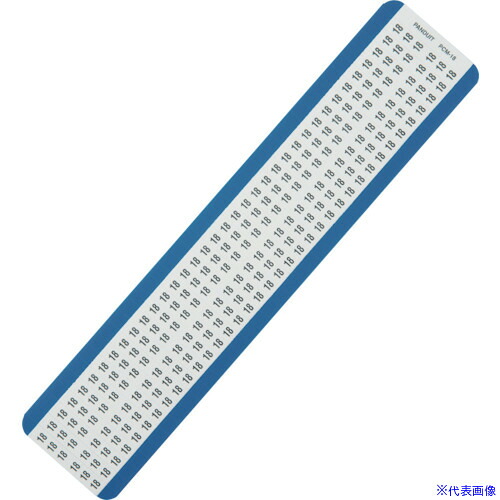 ■PANDUIT ワイヤーマーカー 18 (25枚入) PCM18(8360964)&times;4[送料別途お見積り][法人限定][掲外取寄]｜ファーストFACTORY