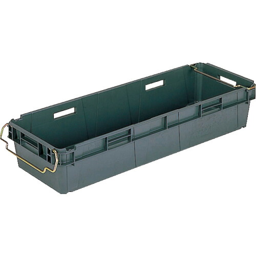 ■RISU パーツボックス HB型コンテナ 440187 P－180 容量59L グレー P180(GY)(8362424)[送料別途お見積り][法人限定]