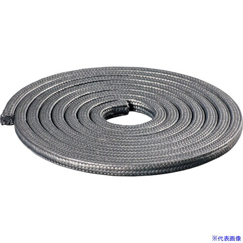 ■Matex ケミカル用グランドパッキン(黒) 幅8mm×長さ3m×高さ8mm 65208.03M(8367190)[送料別途お見積り][法人限定][掲外取寄]