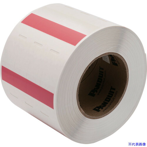 ■PANDUIT 熱転写プリンタ用回転ラベル 赤 印字部25.4mmX12.7mm ラベル数2500枚 R100X150V7T R100X150V7T(8367475)×2[送料別途お見積り][法人限定][メーカー取寄]