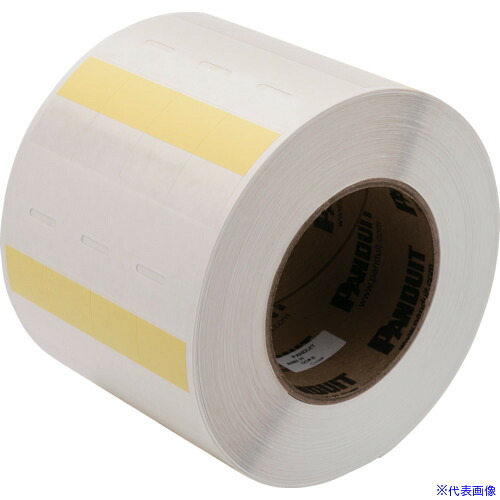■PANDUIT 熱転写プリンタ用回転ラベル 黄 印字部25.4mmX12.7mm ラベル数2500枚 R100X150V8T R100X150V8T(8367476)×2[送料別途お見積り][法人限定][メーカー取寄]