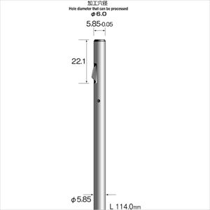 ■Minimo ストレートホールバー 超硬ブレード Φ6 KA4022(8373757)[送料別途お見積り][法人限定][掲外取寄]｜ファーストFACTORY
