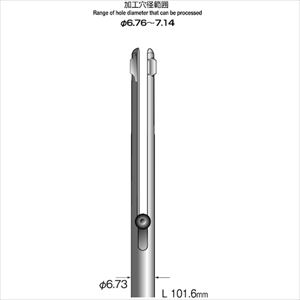 ■Minimo スリットホールバー 両刃 軸径6.73mm KA4223(8373783)[送料別途お見積り][法人限定][掲外取寄]｜ファーストFACTORY