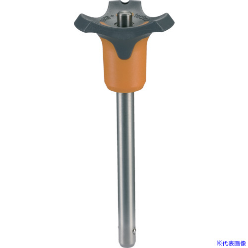 ■HALDER ボールロックピン セルフロッキング高強度型 オレンジ ピン径12ワーク最大厚40 22380.0208(8488668)[送料別途お見積り][法人限定][掲外取寄]