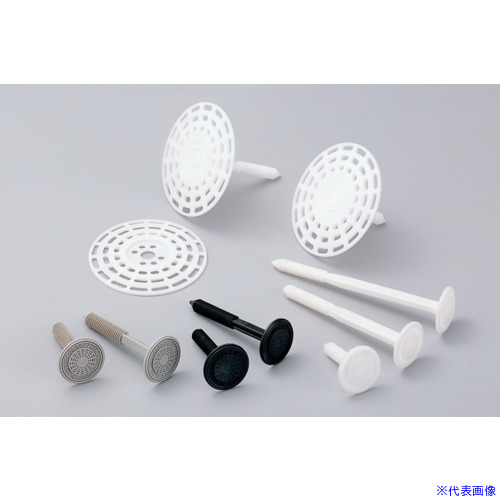 ■TILEMENT S1工事 打ち込み工法用プラスチックファスナー プラファス 8－75－100 白 500本 47411000(8508041)[送料別途お見積り][法人限定][掲外取寄]