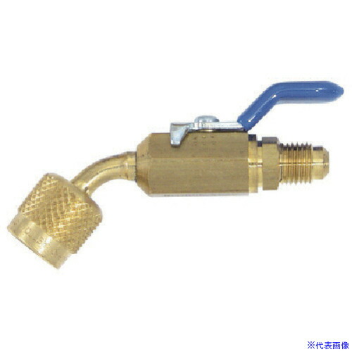 ■Asada ボールバルブ45° 1/4 メス×5/16 オス Y93826(8521305)[送料別途お見積り][法人限定][掲外取寄]