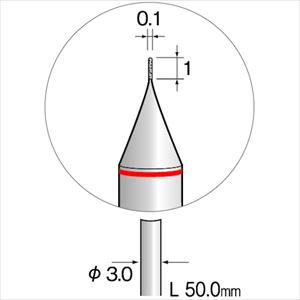 ■Minimo 精密電着CBNバー 超硬軸#1000 Φ0.1 JA2001(8527824)[送料別途お見積り][法人限定][掲外取寄]
