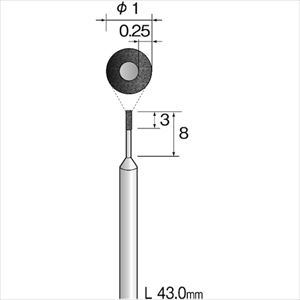 ■Minimo ビトリファイドCBNバー#270 Φ1 JA2202(8527853)[送料別途お見積り][法人限定][掲外取寄]