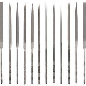 ■Vallorbe 精密ヤスリ 12種セット 160mm #2 LA24932(8528389)[送料別途お見積り][法人限定][掲外取寄]