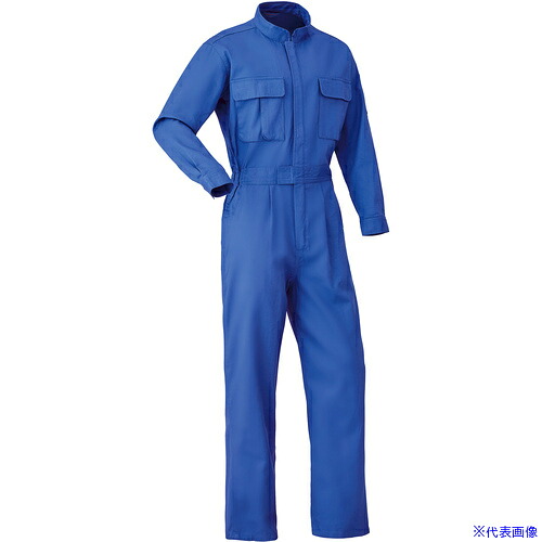 ■スリードラゴン 通年モデル つなぎ服20000－002マリンブルー－L 20000002L(8538442)[送料別途お見積り][法人限定][掲外取寄]