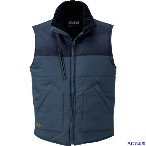 ■XEBEC 223 現場服 防寒ベスト 5L 紺 223105L(8538574)[送料別途お見積り][法人限定][掲外取寄]