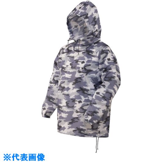 ■川西 カモフラヤッケ グレー Mサイズ 4300GM(8545600)×5[送料別途お見積り][法人限定][掲外取寄] 4,500円