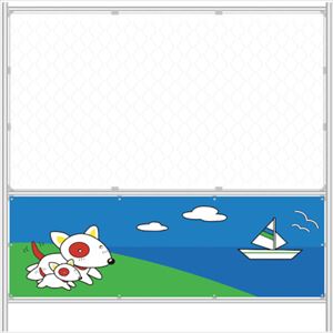 ■グリーンクロス メッキデザインフェンス(大)犬ヨット 1104551317(8547587)[送料別途お見積り][法人限定][外直送]｜ファーストFACTORY