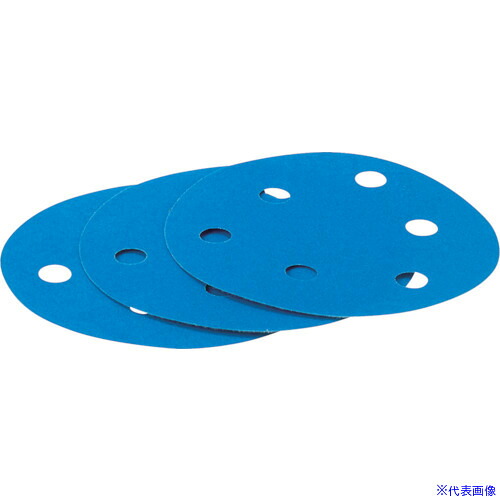 ■3M ブルーサンディングディスク 穴あり 外径125mm #80 (100枚入) HDF280BLU(8549894)