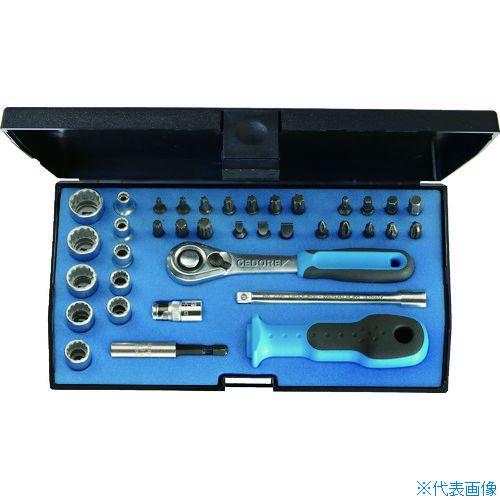 ■GEDORE ビット・ソケットレンチ37点セット 差込角6.35mm 1822373(8553910)|ファーストFACTORY