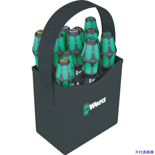 ■Wera(ヴェラ) 2GO ドライバーセット 持ち手付バッグ入り 11本 004313(8562073)｜ファーストFACTORY