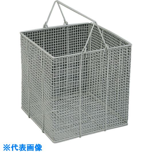 ■フロンケミカル フッ素樹脂コーティング洗浄かご 角型タイプ 膜厚約50μ NR3300008(8569460)[送料別途お見積り][法人限定][掲外取寄]｜ファーストFACTORY