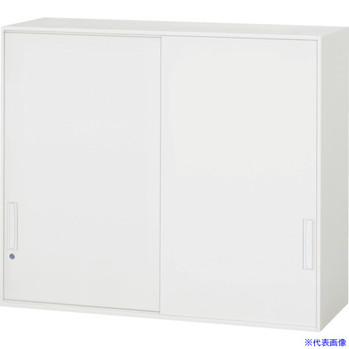 ■DAISHIN 壁面収納庫引戸型 上置き専用W1200 ホワイト V124510S(8569553)[法人限定][外直送元]