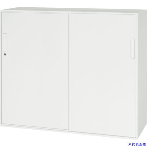 ■DAISHIN 壁面収納庫引戸型 下置き専用W1200 ホワイト V124511S(8569554)[法人限定][外直送元]