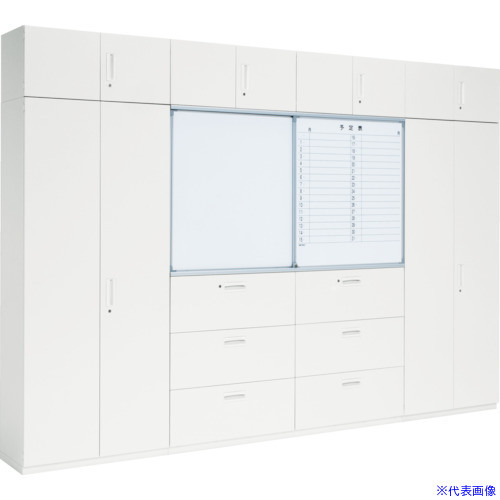 ■DAISHIN 壁面収納庫用 W900無地ボード 左後用 V91031LB(8569671)[送料別途お見積り][法人限定][外直送]｜ファーストFACTORY