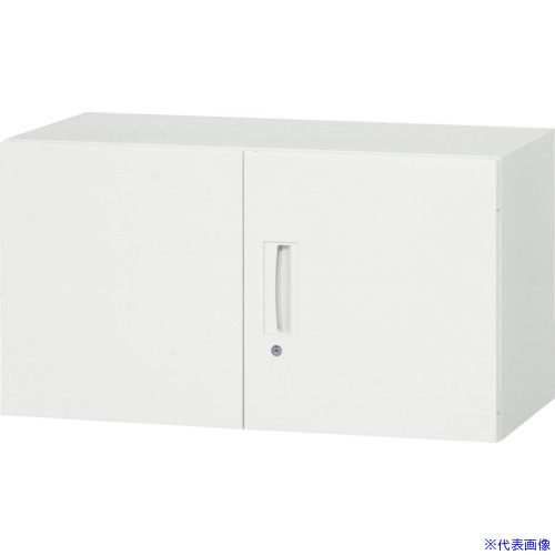 ■DAISHIN 壁面収納庫 両開き型 上置き専用D400 ホワイト V94005H(8569700)[法人限定][外直送元]