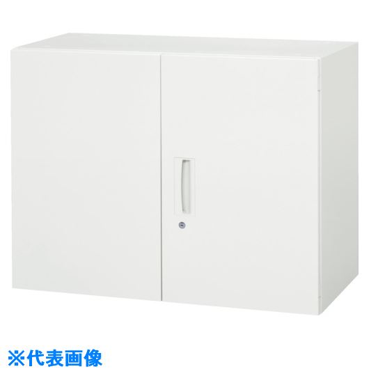 ■DAISHIN 壁面収納庫 両開き型 上下兼用D400 ホワイト V94007H(8569703)[法人限定][外直送元]