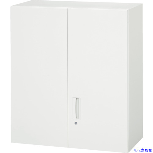 ■DAISHIN 壁面収納庫 両開き型 上置き専用D400 ホワイト V94010H(8569716)[法人限定][外直送元]｜ファーストFACTORY