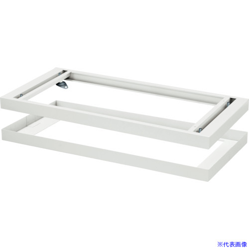 ■DAISHIN 壁面収納庫 ダブルベース D400 ホワイト V940B1W(8569763)[送料別途お見積り][法人限定][外直送]｜ファーストFACTORY