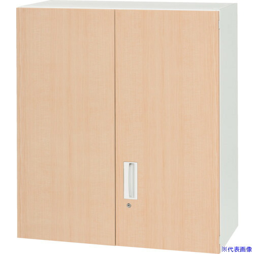 ■DAISHIN 壁面収納庫 両開き型 上置き専用D450 木目柄 V94510MH(8569796)[法人限定][外直送元]
