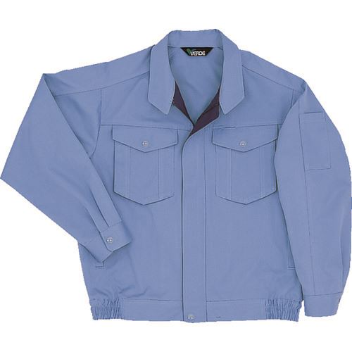 ■ミドリ安全 春夏 男女共用E/C長袖ブルゾン ライトブルー SS GS2343UESS(8574151)[送料別途お見積り][法人限定][掲外取寄]