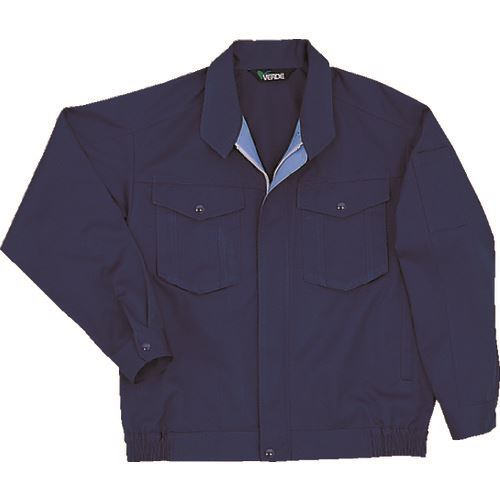 ■ミドリ安全 春夏 男女共用E/C長袖ブルゾン ネイビー SS GS2347UESS(8574167)[送料別途お見積り][法人限定][掲外取寄]