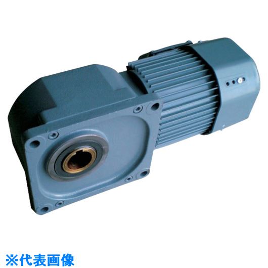 ■シグマー 中空軸フランジ取付形減速機 三相1.5KW 減速比1/5 ブレーキ付 TMHFB15H5(8578361)[法人限定][外直送元]