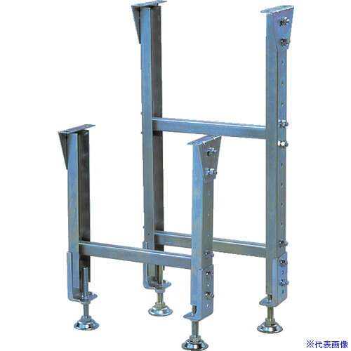 ■三鈴 スチール製固定脚 KG型支持脚 幅600 呼寸高H450±45mm KG6045(8584156)[送料別途お見積り][法人限定][直送]